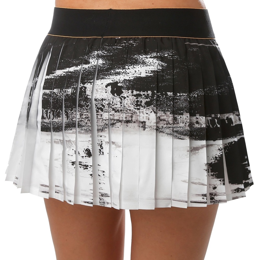Adidas Women's New York City Black and White Pleated Tennis Skirt - Picture 2 of 7